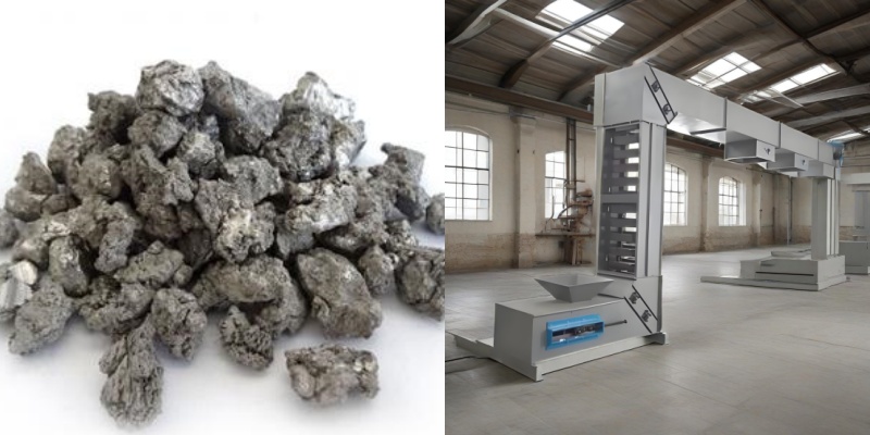 z型斗式提升機海綿鈦行業(yè)應用